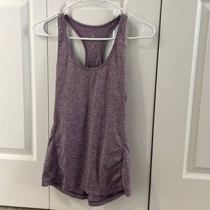 womens purple heather tank top